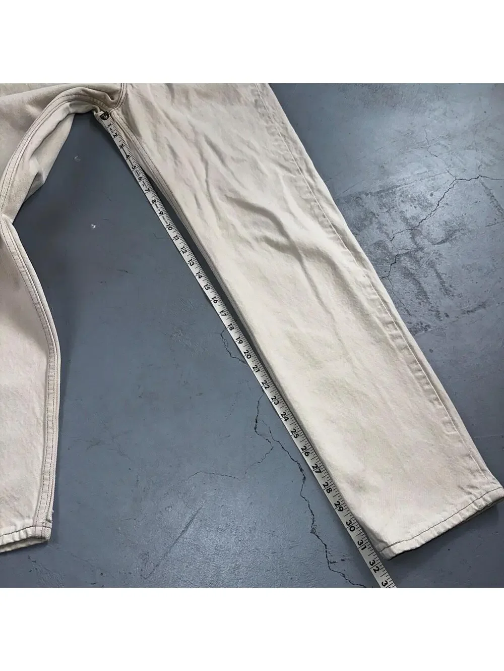Levis 550 Vintage 90s USA Red Tab Jeans 32x34 White Wash 501 Act 30x32